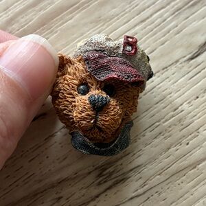 Boyds Bears Bearstone Collection Brooch Pin 90s Rustic Fandom Sporty Collectible
